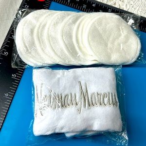 🖤NEW💕Neiman Marcus Skincare Headband + 10 Makeup Removal Cotton Cloths Pads
